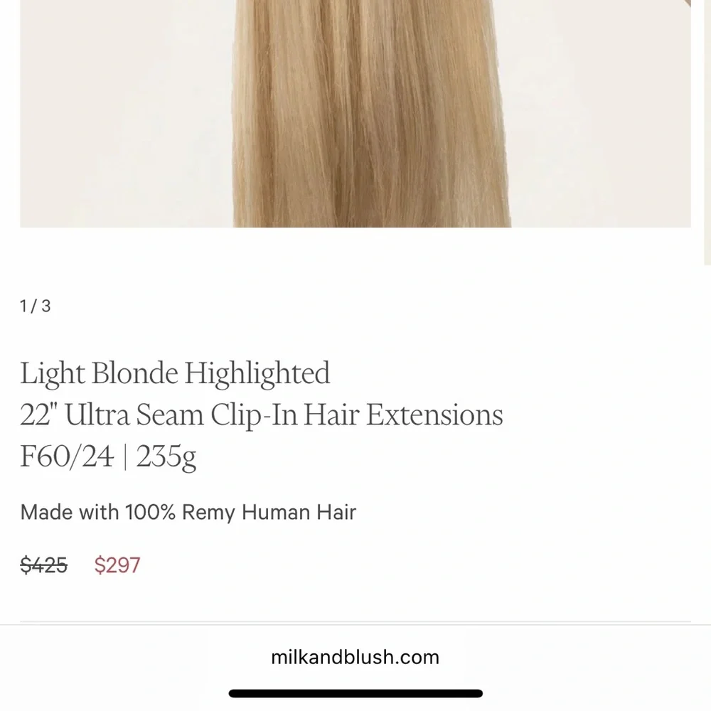 Blonde Hair Extensions - Picture 2 of 4